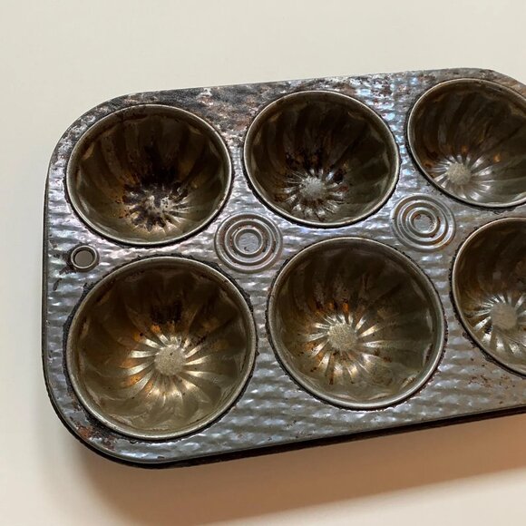 Vintage GSW Baking Tray Mold Tin for Cakes Cookies Kitchen Cookware Collectible - Picture 2 of 7